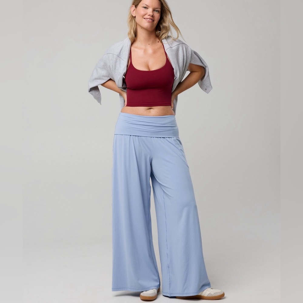 OFFLINE By Aerie•Real Me Foldover Super Wide Leg Pant•Size S•NWT